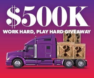 $500K WORK HARD, PLAY HARD GIVEAWAY