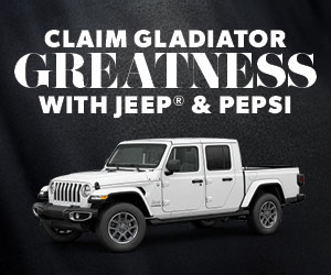 Claim Gladiator Greatness with Jeep & Pepsi