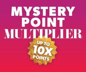 Mystery Point Multiplier - Up To 10X Points